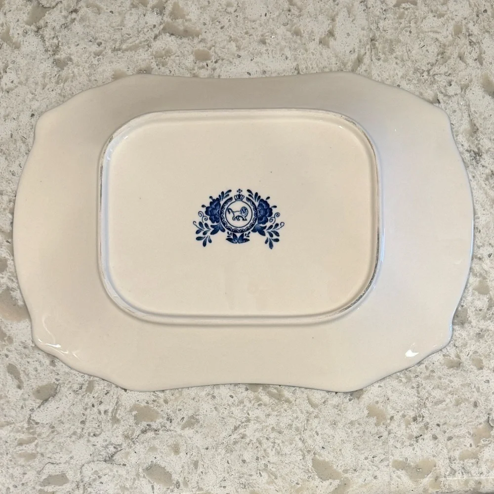 BLUE WILLOW~(NO GOLD-JAPAN) ONLY~SMALL~TUREEN UNDERPLATE~DISCONTINUED PIECE~G22